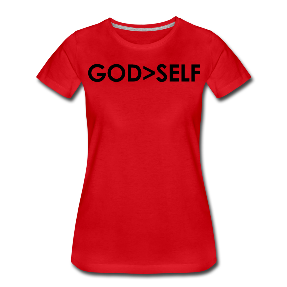 God Over Self / Wom. Perfectly Basic Blk - red