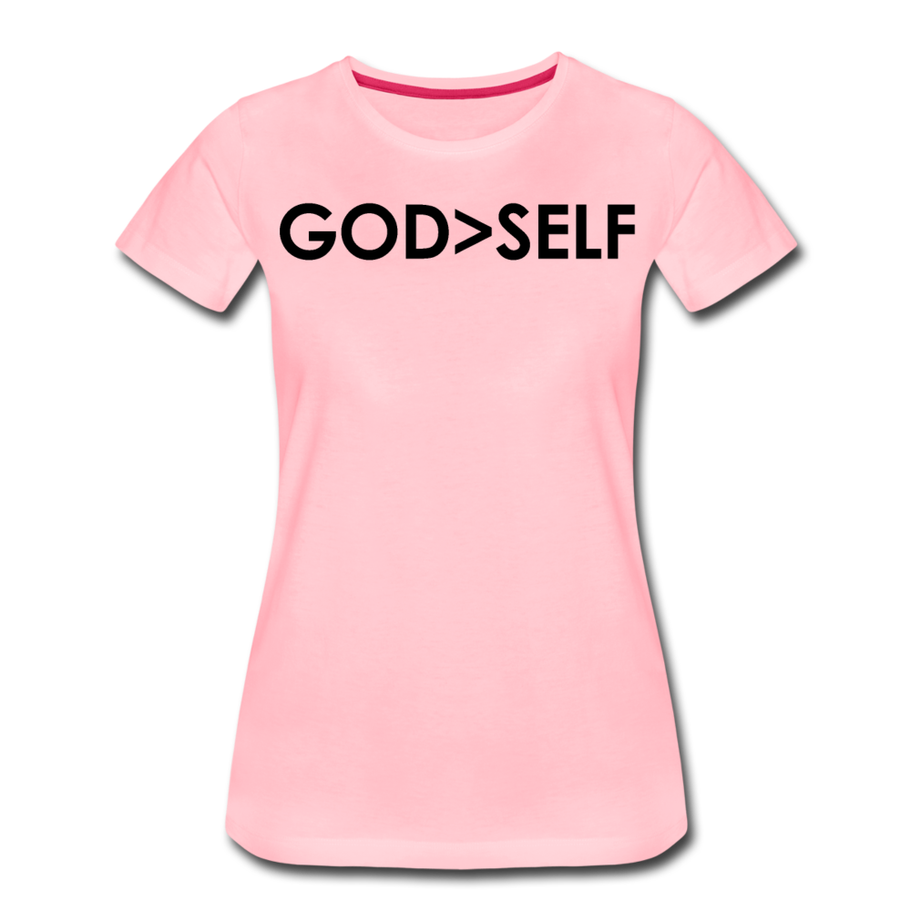 God Over Self / Wom. Perfectly Basic Blk - pink