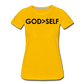 God Over Self / Wom. Perfectly Basic Blk - sun yellow