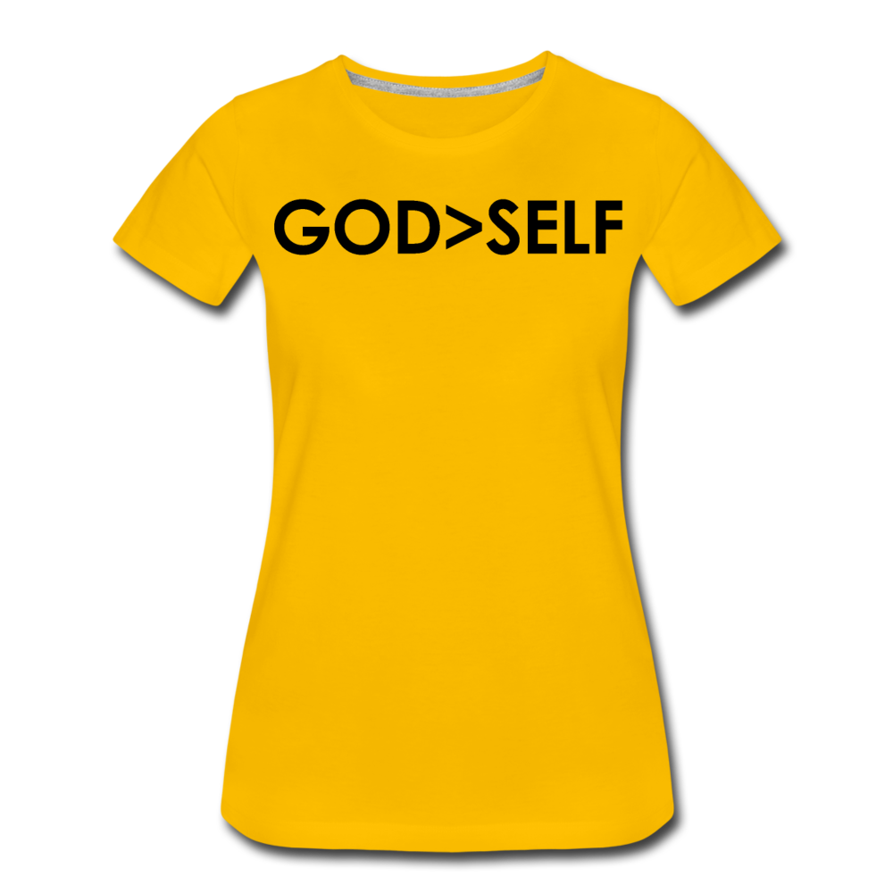 God Over Self / Wom. Perfectly Basic Blk - sun yellow