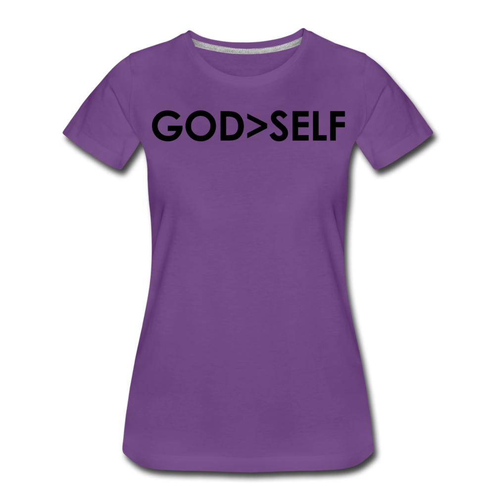 God Over Self / Wom. Perfectly Basic Blk - purple