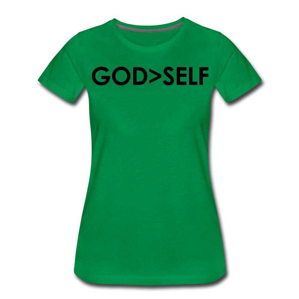 God Over Self / Wom. Perfectly Basic Blk - kelly green