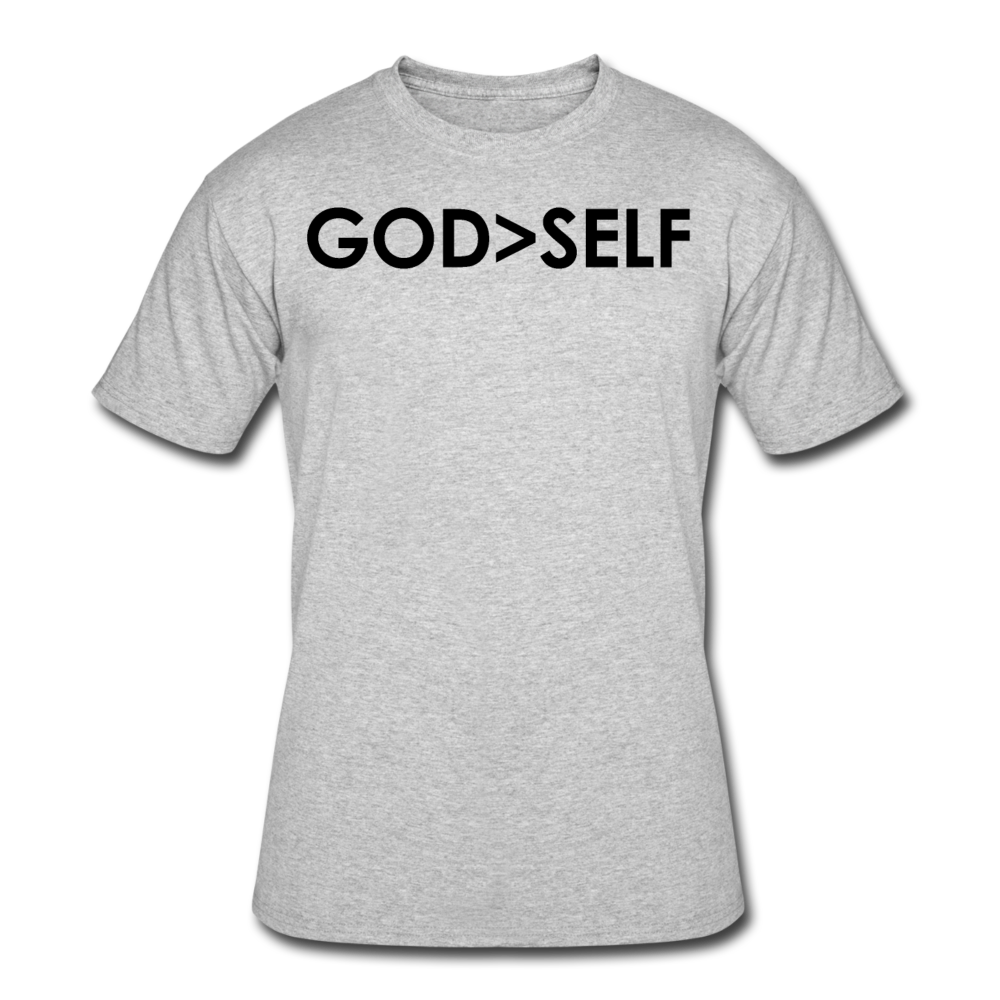 God Over Self / Men Dri-Power Blk - heather gray