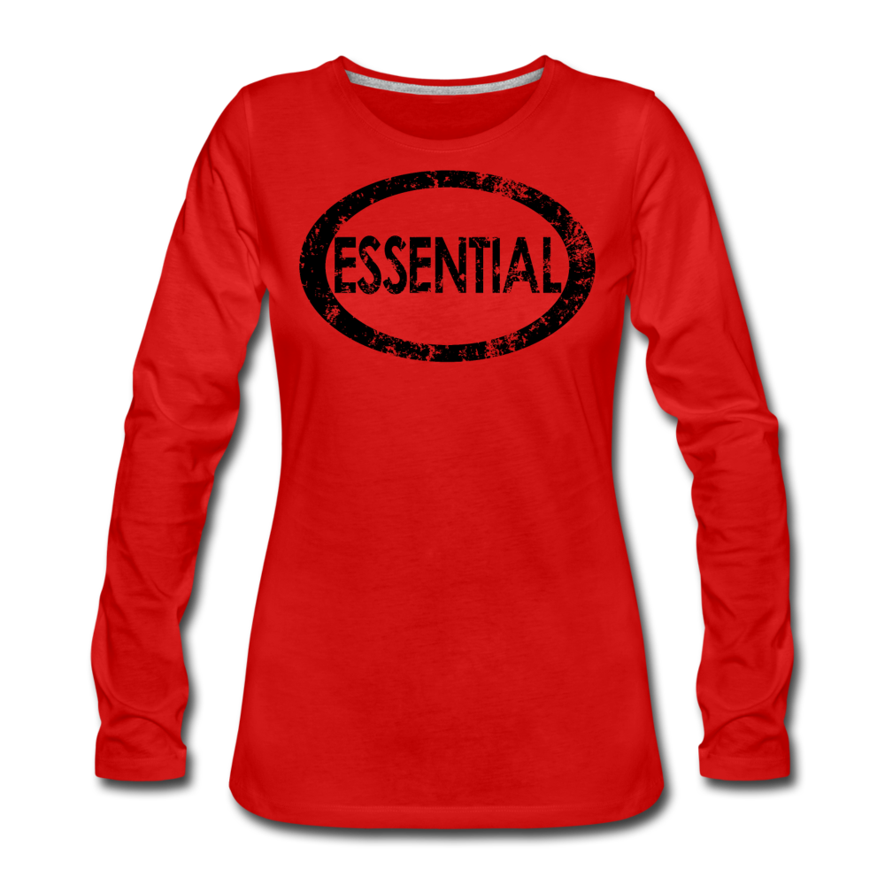 Essential / Wom. Premium LSDBlk - red