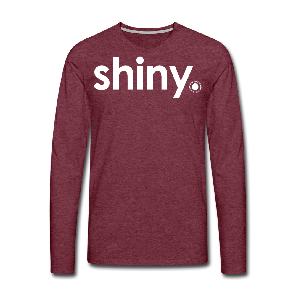 Shiny / Men Premium LSW - heather burgundy