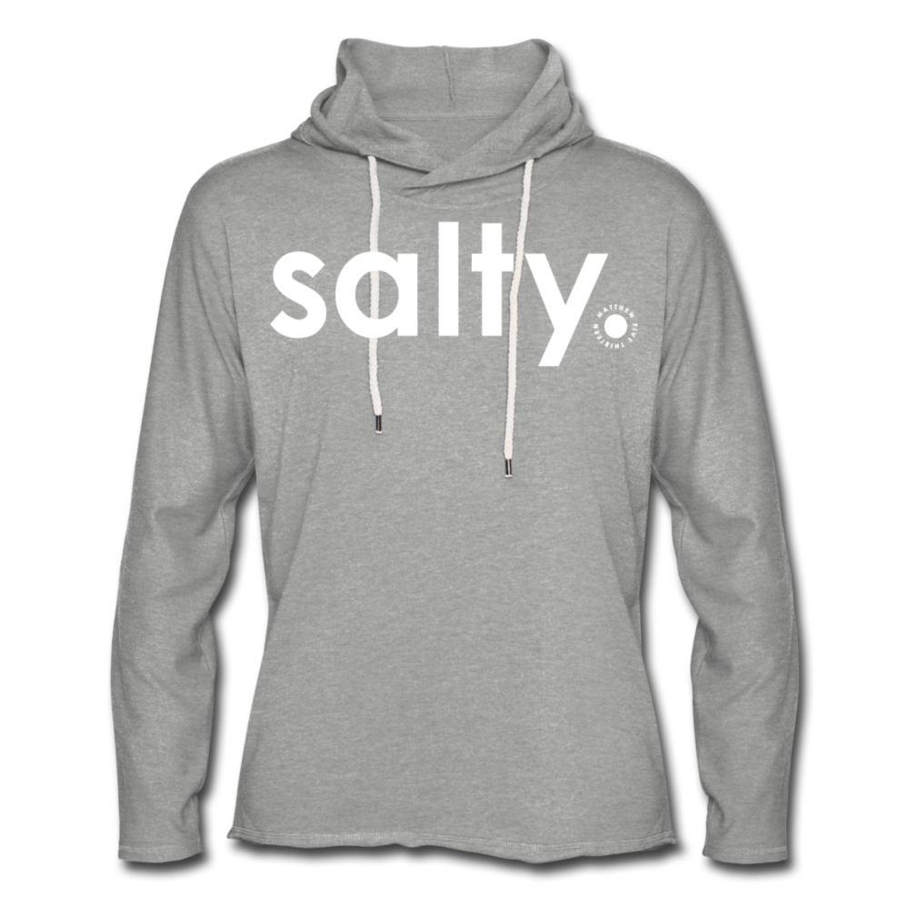 Salty / Unisex Rough-Cut Lightweight Hoodie Blk - heather gray