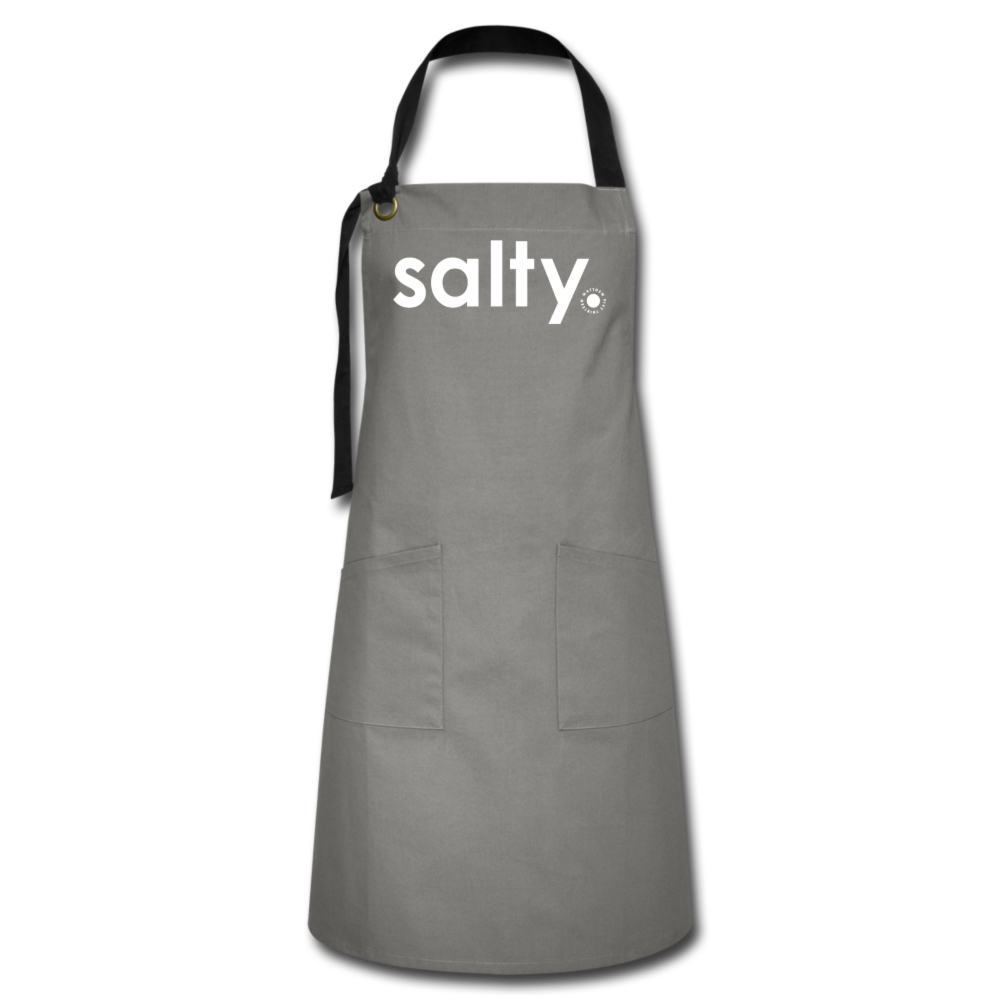 Salty Cook / Artisan Unisex Apron W - gray/black